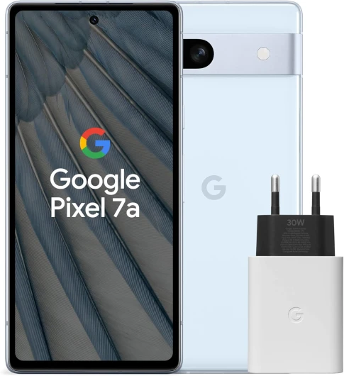 Pixel 7a et chargeur – Smartphone Android 5G débloqué avec objectif grand angle et 24 heures d'autonomie – Océan Océan Smartphone seul